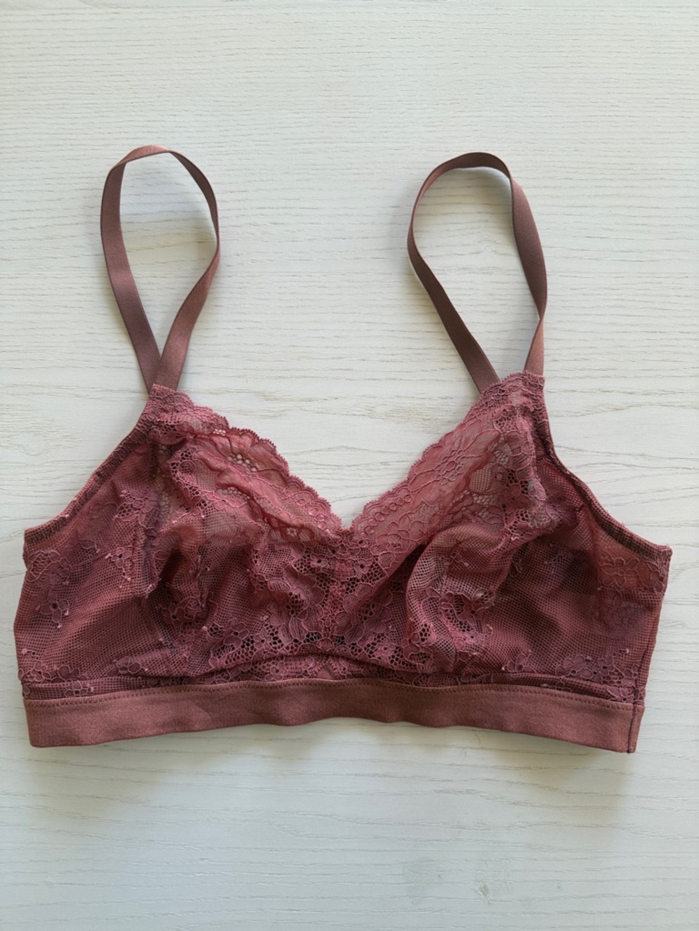SAMPLE 🤎 SPANX Spotlight on Lace Bralette, Bronzer, Size M